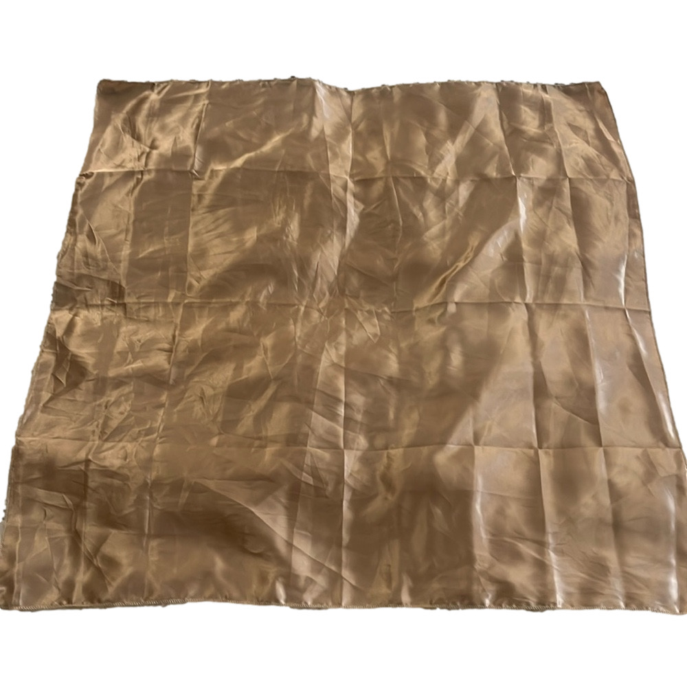 27x27 gold satin square